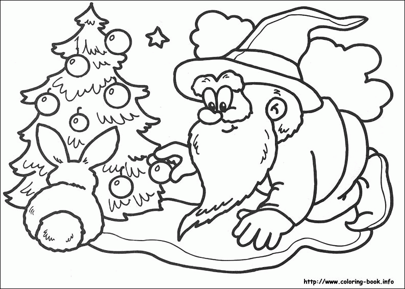 Święty Mikołaj kolorowanki